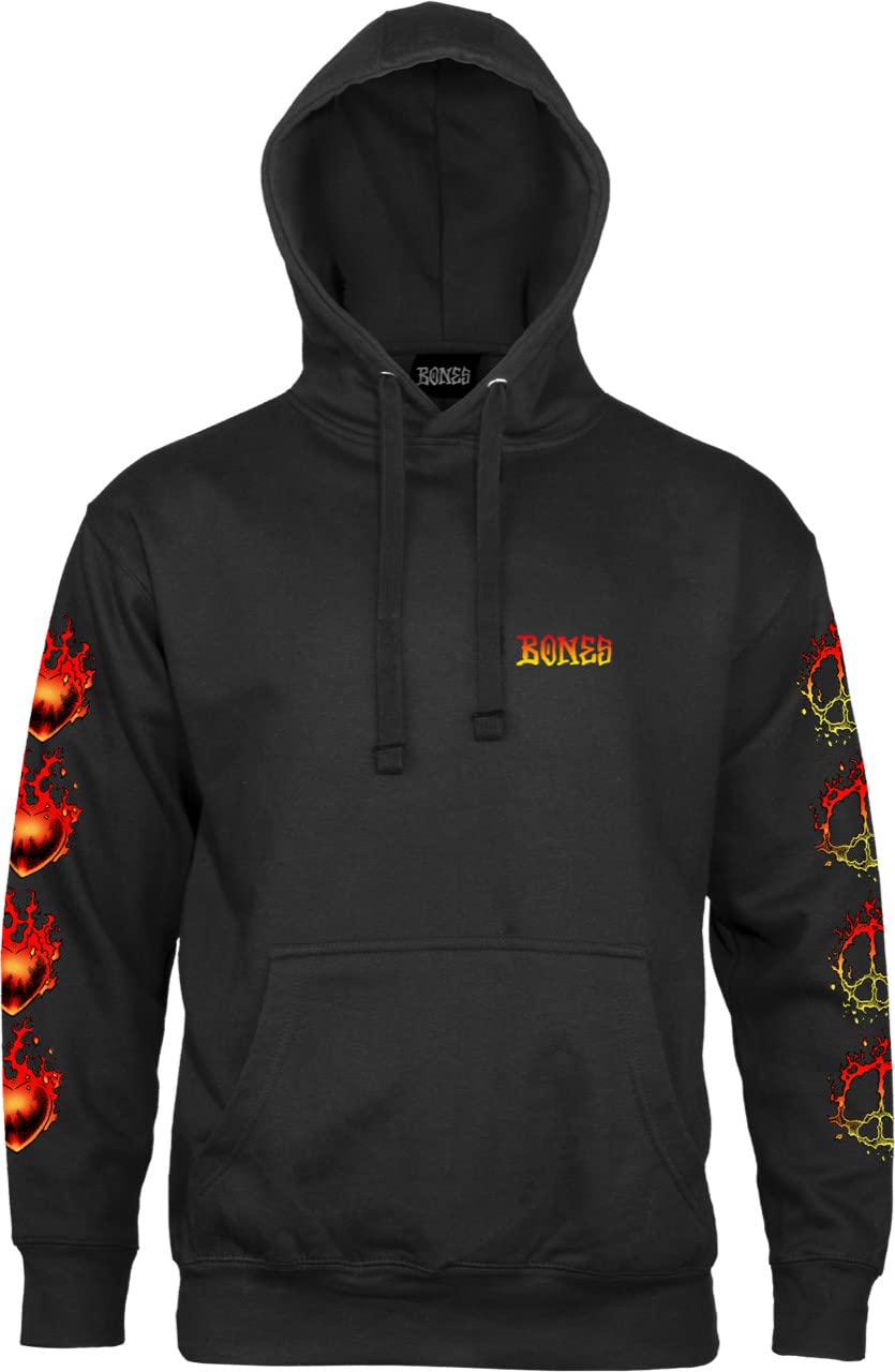 Powell Peralta BONES WHEELS Heart & Soul Hooded Sweatshirt - Skateboarding Apparel for Men & Women - Perfect for Streetwear, Skate Sessions & Casual Wear