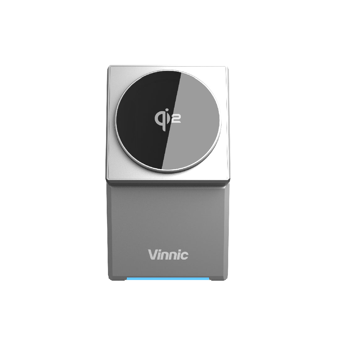 Vinnic OWL PEAK 3-in-1 Qi2 Magnetic Wireless Charger Stand for iPhone 15/14/13, Apple Watch & AirPods - Fast Charging Pad for Home, Office & Travel