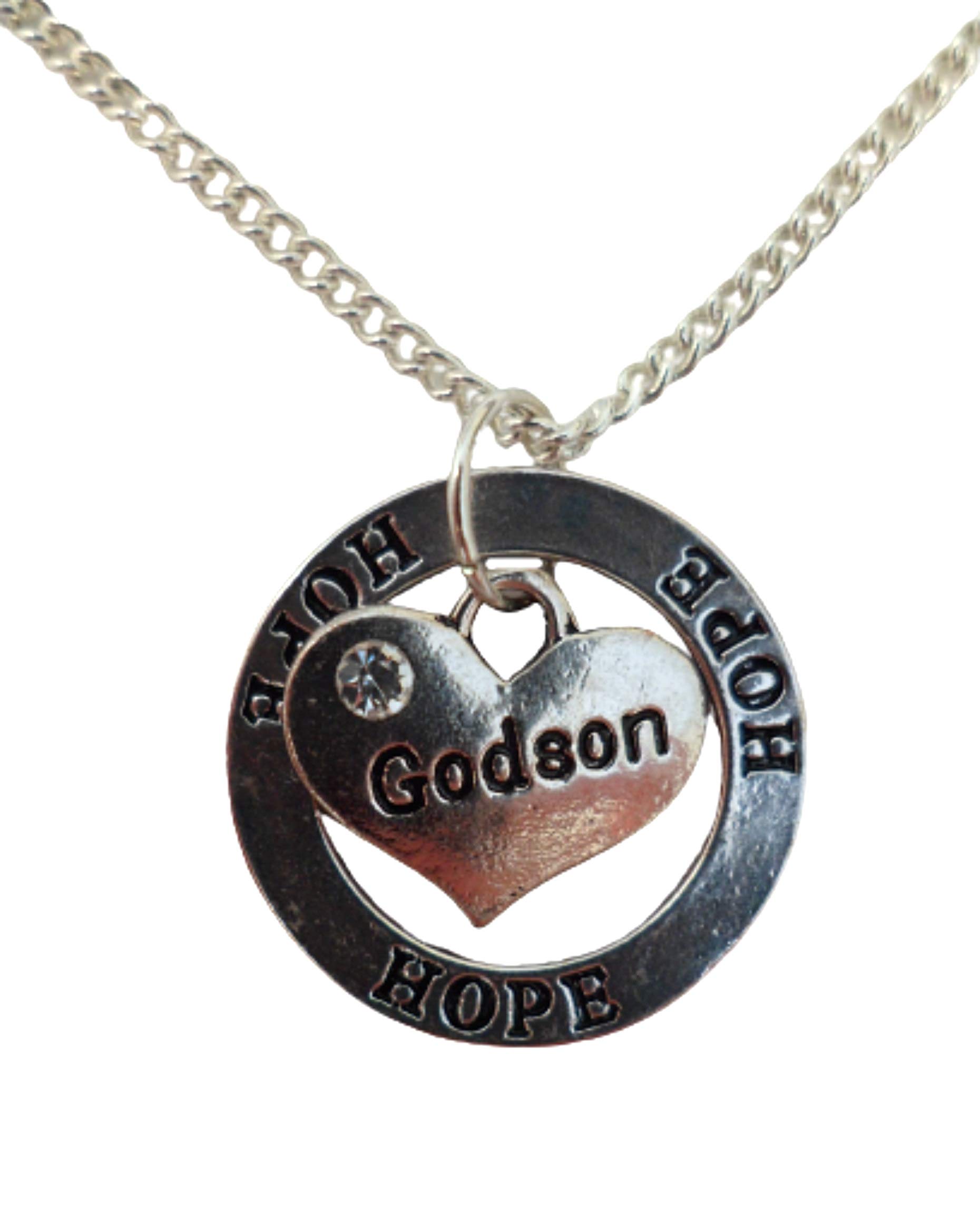 Silver Heart Charm Necklace for Godson - Gift of Hope & Love