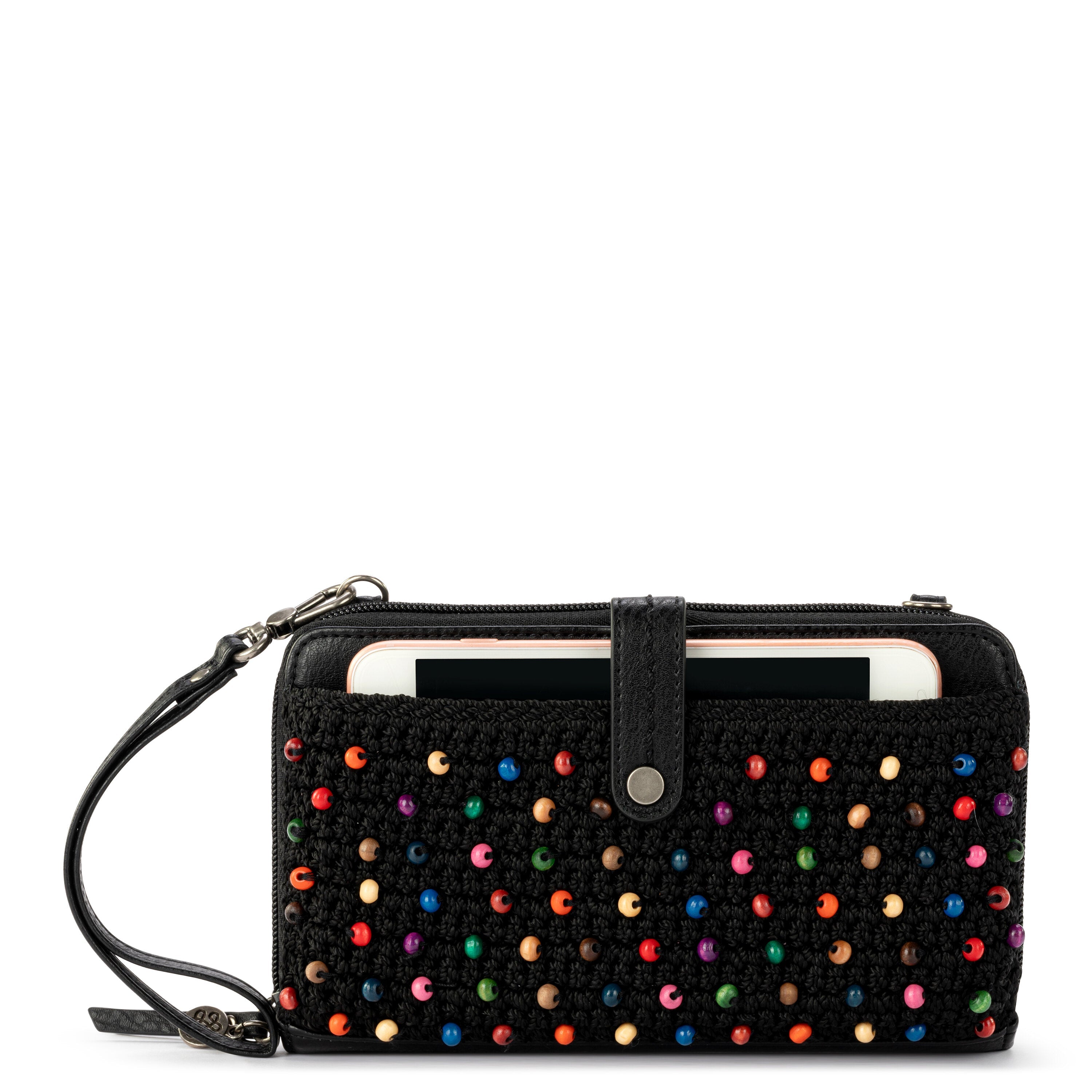 Hand Crochet - Black Multi Beads