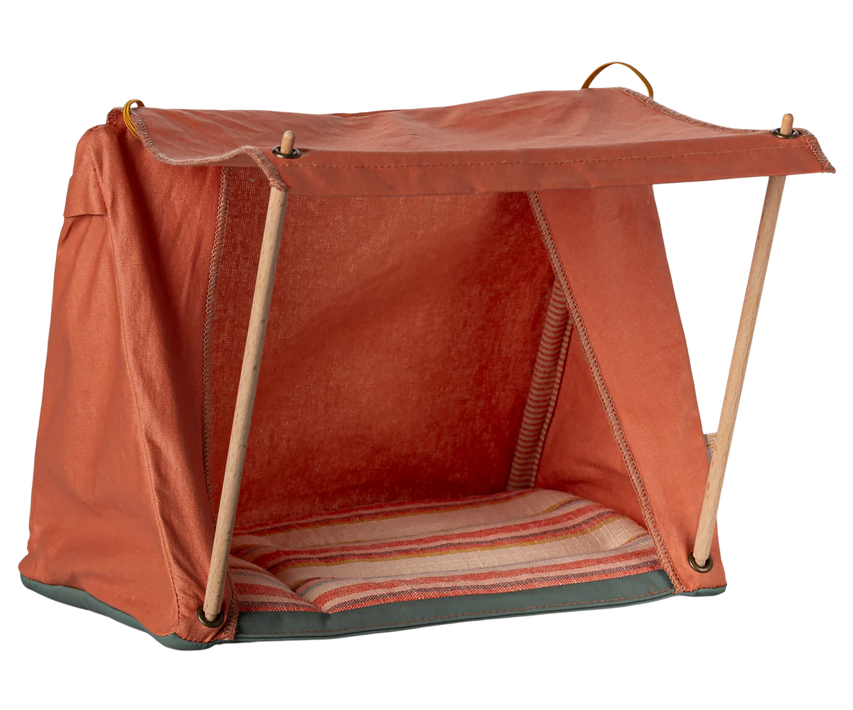 Happy Camper Orange Tent - Lightweight Waterproof Camping Tent for Outdoor Adventures, Hiking & Backpacking | Perfect for Family Camping, Festivals & Beach Trips