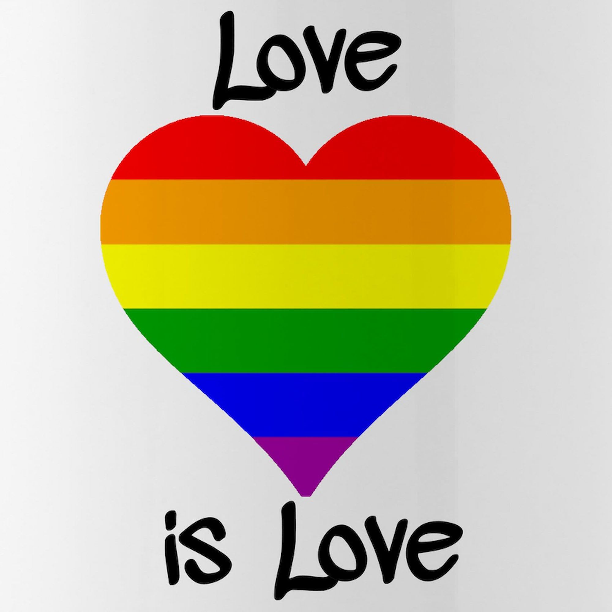 Love Is Love 1.0L (34 oz) Stainless Steel Water Bottle - Insulated Double Wall Vacuum Flask for Hot & Cold Drinks - Perfect for Gym, Hiking, Work & LGBTQ+ Pride Events
