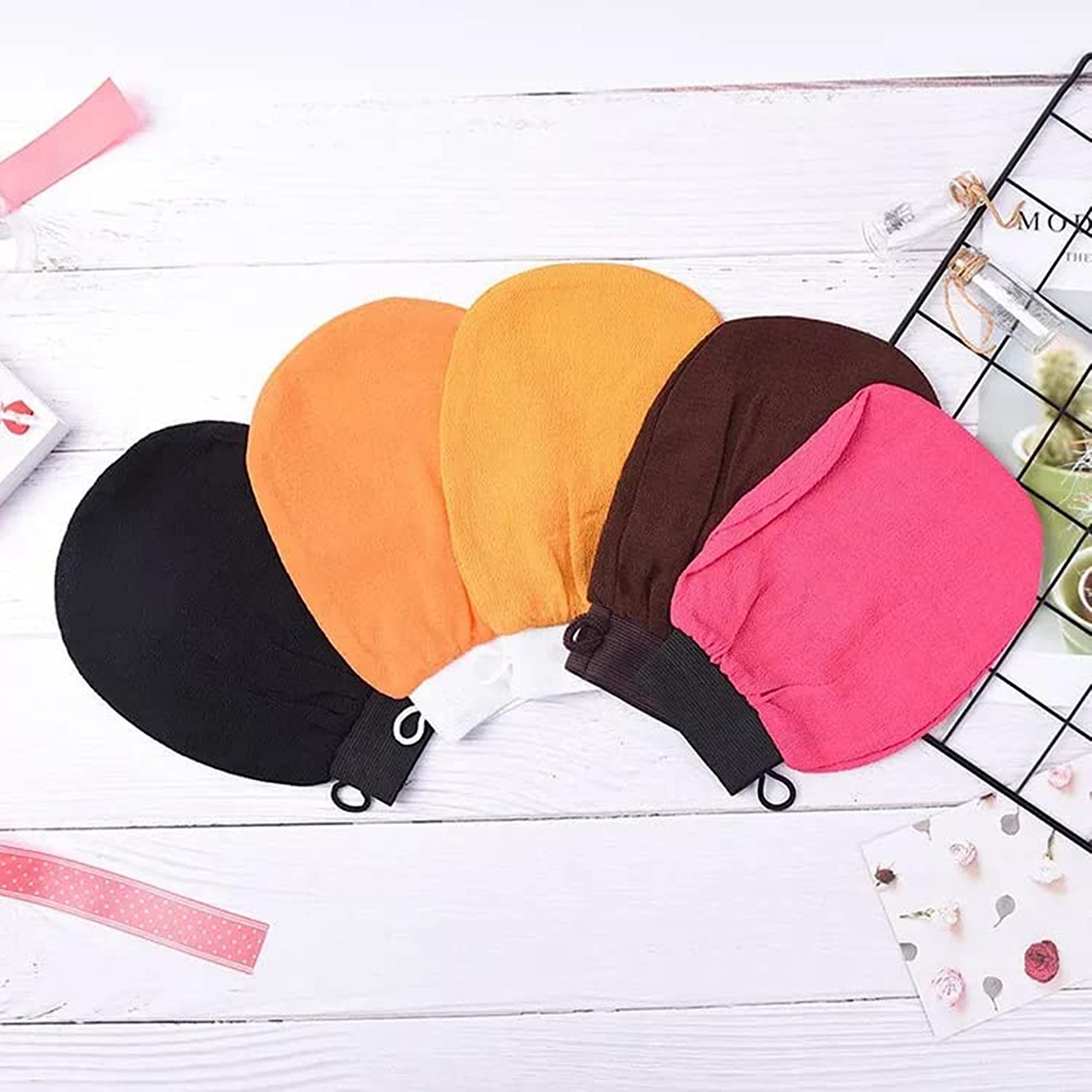 Dealsure Korean Exfoliating Glove - Body Scrub Mitt for Dead Skin Removal, Shower & Bath Exfoliator for Women & Men - Soft Washcloth for Face & Body Care - Perfect for Spa Days & Smooth Skin Routine (1 Piece)