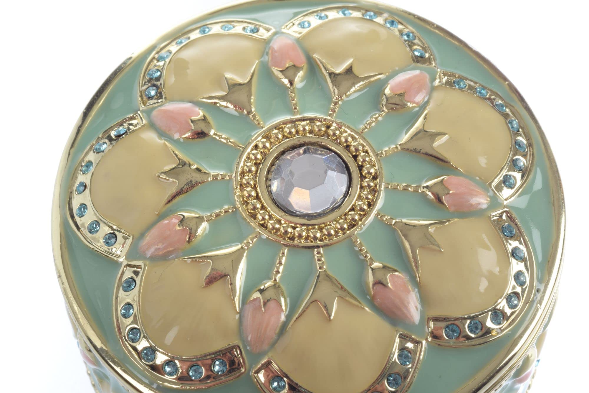 Turquoise Decorated Trinket Box - Unique Handcrafted Home Decor & Collectible Gift for Jewelry Storage | Perfect for Display, Gifting & Home Decoration
