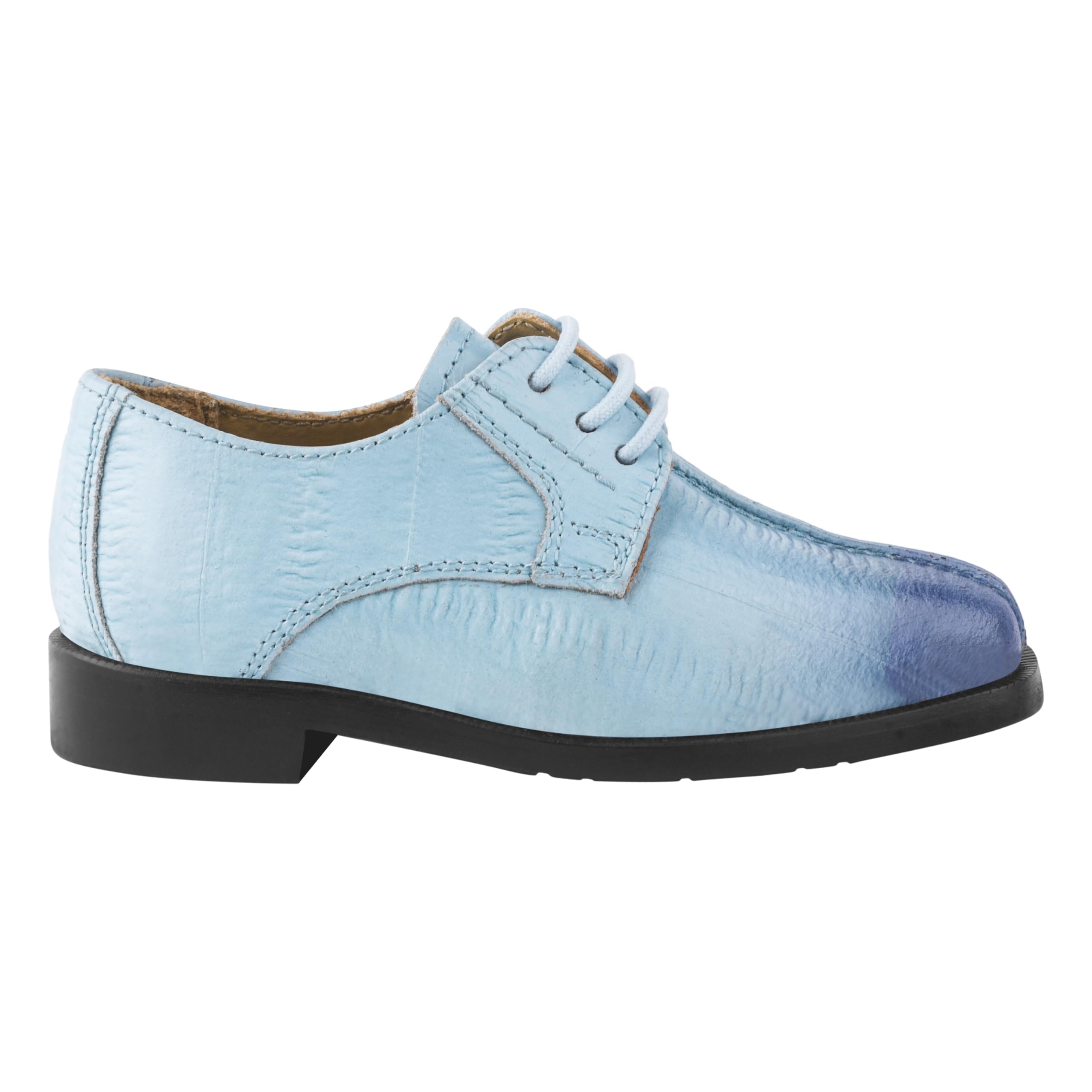 LIBERTYZENO Boys Genuine Leather Oxford Dress Shoes with Animal Print - Lace-Up Formal Shoes for Toddlers & Kids - Perfect for Easter Gifts, School Events, and Special Occasions