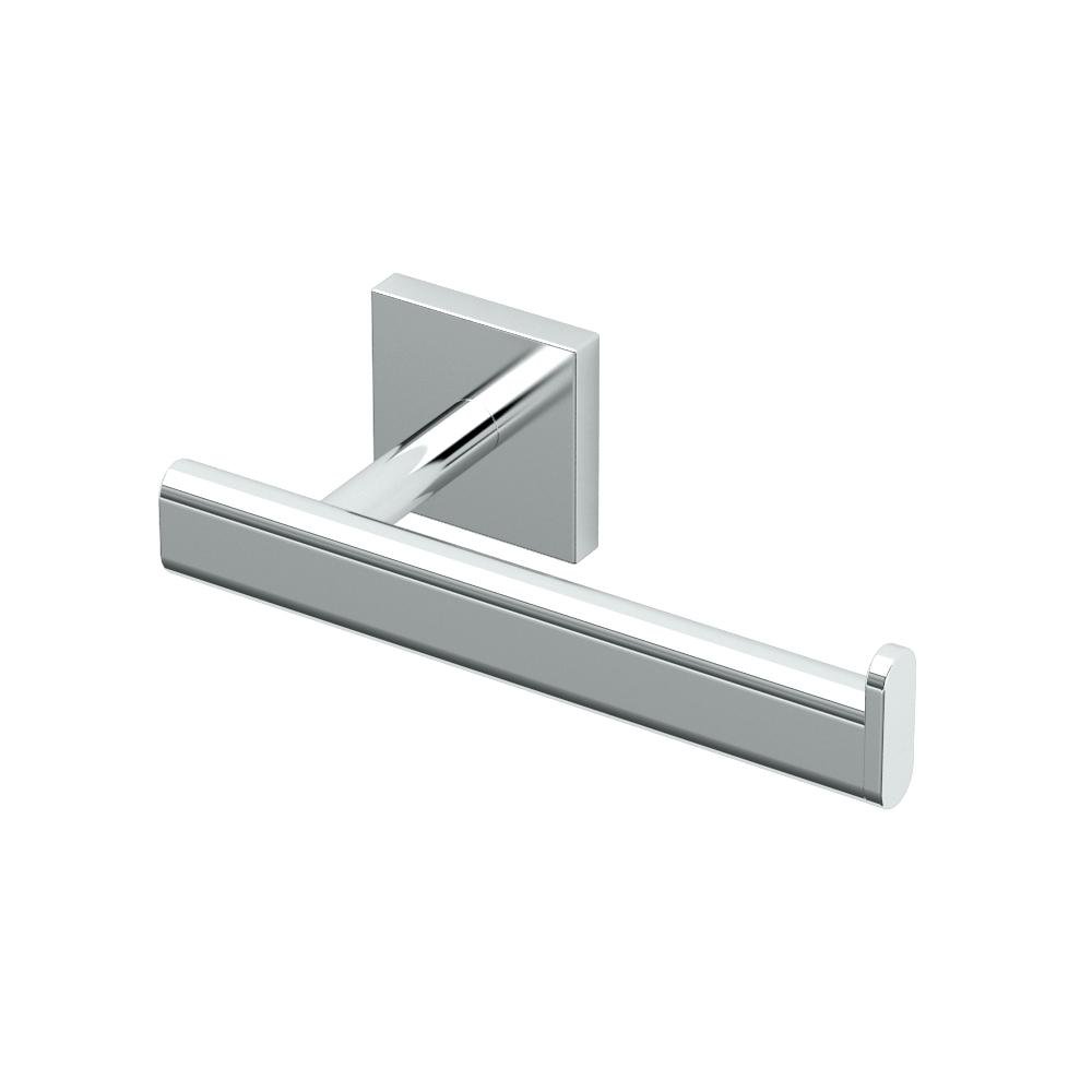 Gatco 4053 Elevate Euro Chrome Tissue Holder - Modern Bathroom Tissue Box Cover for Home & Hotel Decor