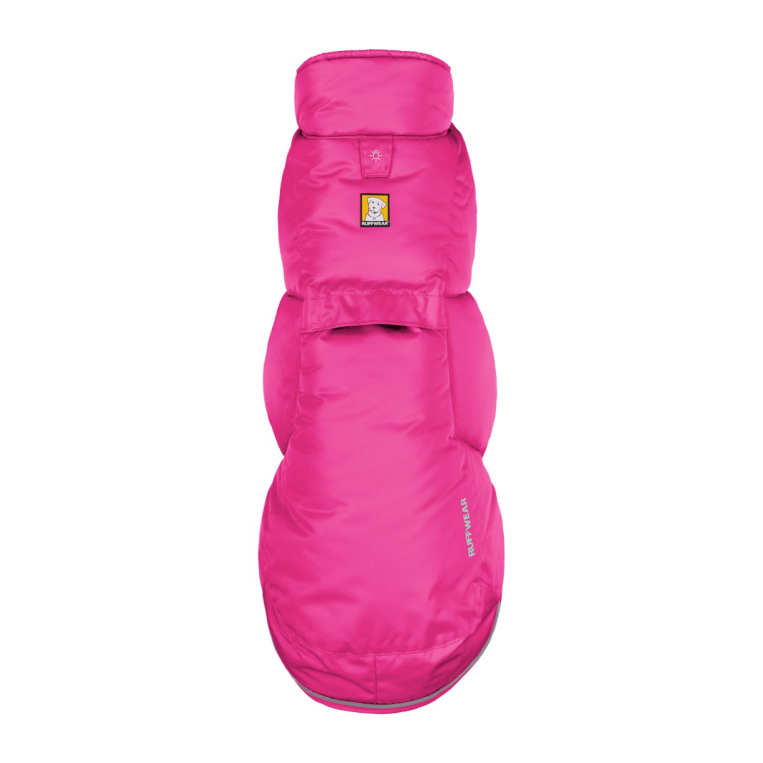 Ruffwear Quinzee Dog Jacket - Insulated & Water-Resistant Winter Coat for Medium Dogs with Stuff Sack - Pink - Perfect for Cold Weather Hiking & Outdoor Adventures
