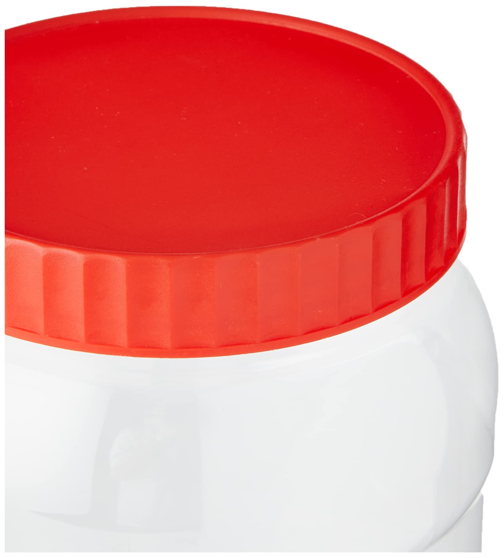6-Pack 2000ml Red Plastic Food Storage Canisters - Airtight Kitchen Containers for Flour, Sugar, Rice & Dry Goods | BPA-Free Pantry Organization