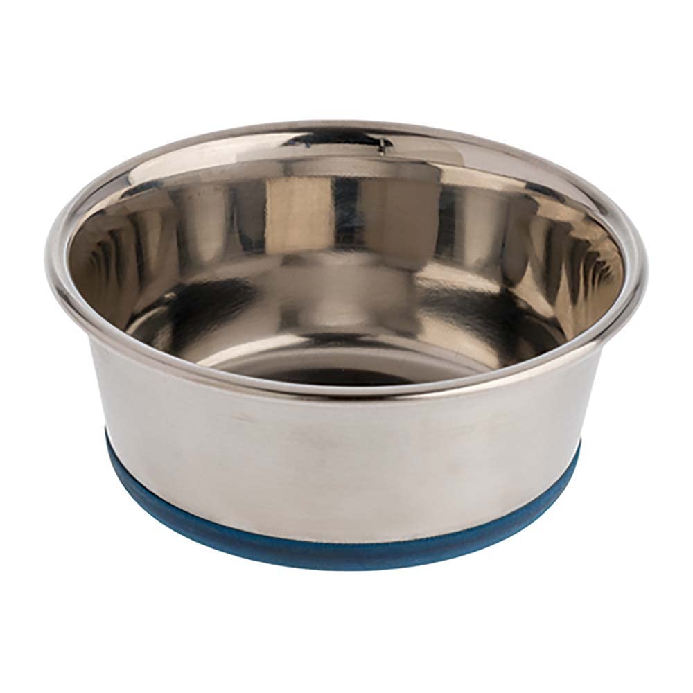 Premium Stainless Steel Dog Bowl Set - 2 Pack, 0.75 Pint/1.25 Cups Capacity - Non-Slip, Durable Pet Food & Water Dishes for Small to Medium Dogs - Perfect for Home, Travel & Outdoor Use