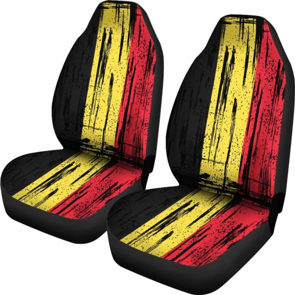 Belgium Grunge Flag Car Seat Cover - Durable & Stylish Universal Fit for Cars, Trucks & SUVs - Perfect for Road Trips, Travel & Everyday Driving