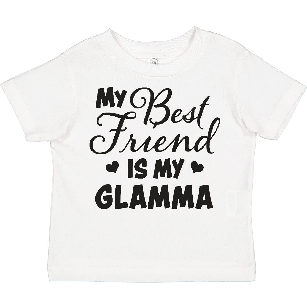 My Best Friend is My Glamma with Hearts Toddler T-Shirt - Perfect for Family Outings & Special Occasions