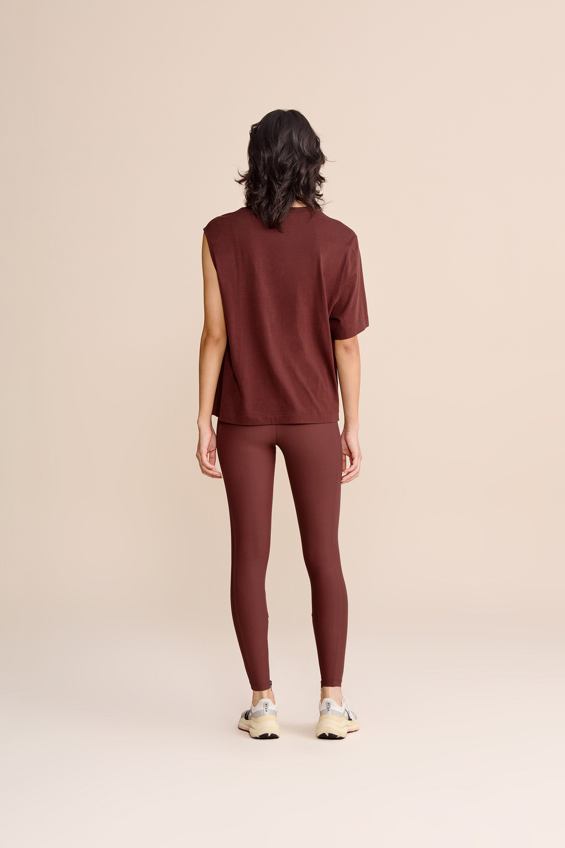 Neoprene Zip Leggings for Women - High Waist Workout Leggings with Side Pockets - Comfortable & Stretchy Gym Pants for Running, Yoga & Fitness