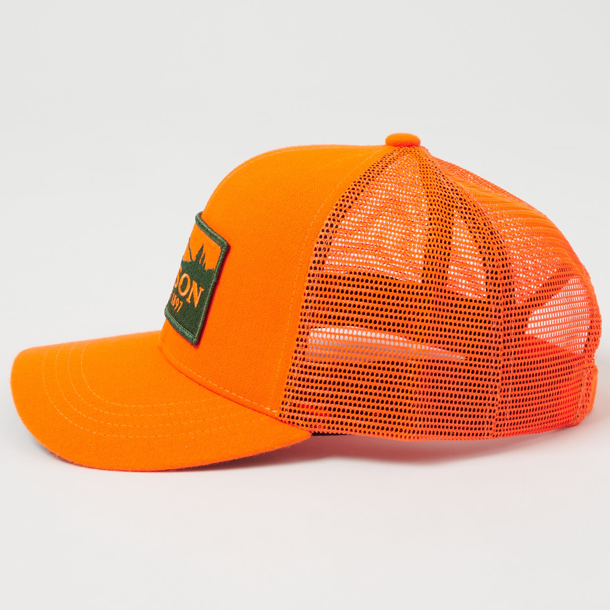 Filson Logger Mesh Cap - Blaze Orange Hunting Hat for Outdoor Adventures & Safety