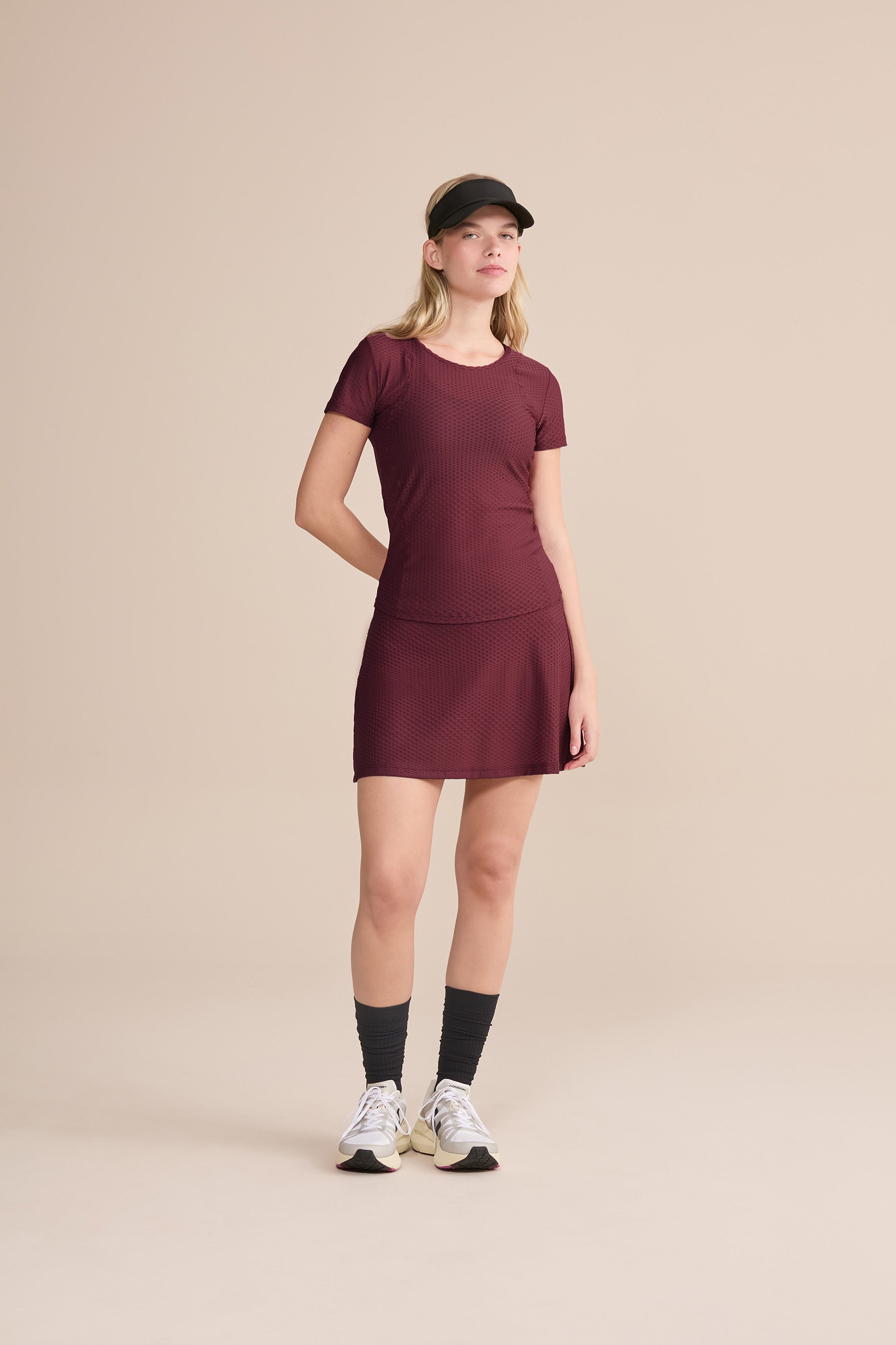 Flowy Textured Running Skirt for Women - Lightweight & Breathable for Jogging, Yoga & Outdoor Activities