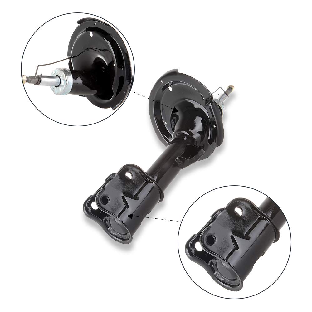 ECCPP Front Shock Absorbers Kit - Compatible with 2007-2009 Hyundai Santa Fe (334506, 334507, 72299, 72300) - 2-Piece Gas Strut Set for Smooth Ride & Enhanced Suspension - Perfect for Off-Roading, Daily Commute & Rough Terrain Driving