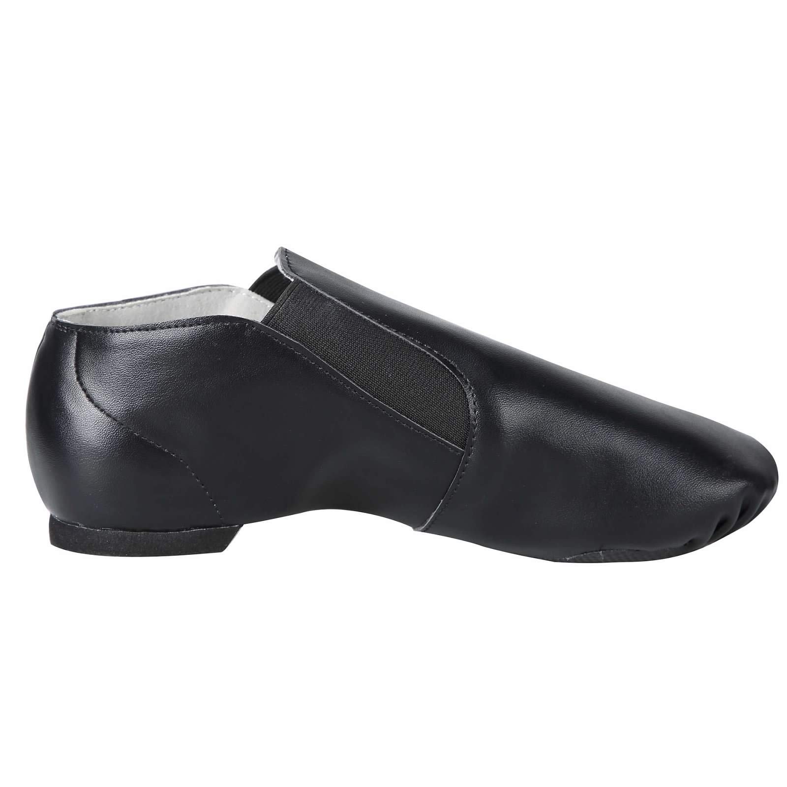 Dynadans PU Leather Jazz Dance Shoes for Kids - Slip On with Side Elastics for Girls & Boys (Toddler/Little Kid/Big Kid) - Perfect for Jazz, Ballet, Dance Class & Performance