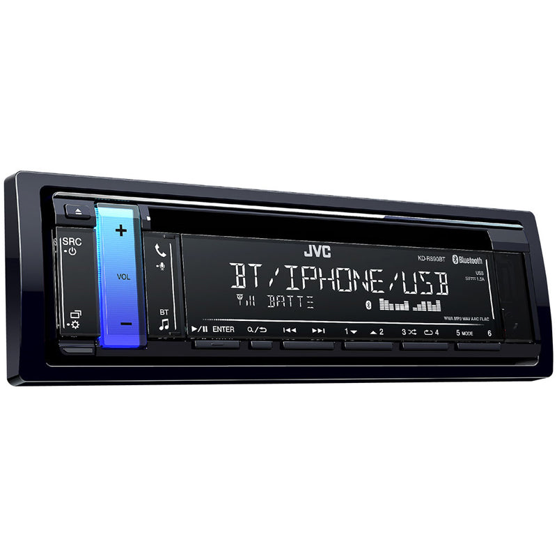 JVC KD-R890BT Bluetooth Car Stereo Receiver - Wireless Music Streaming, Hands-Free Calling, USB/AUX Input - Perfect for Road Trips & Commuting