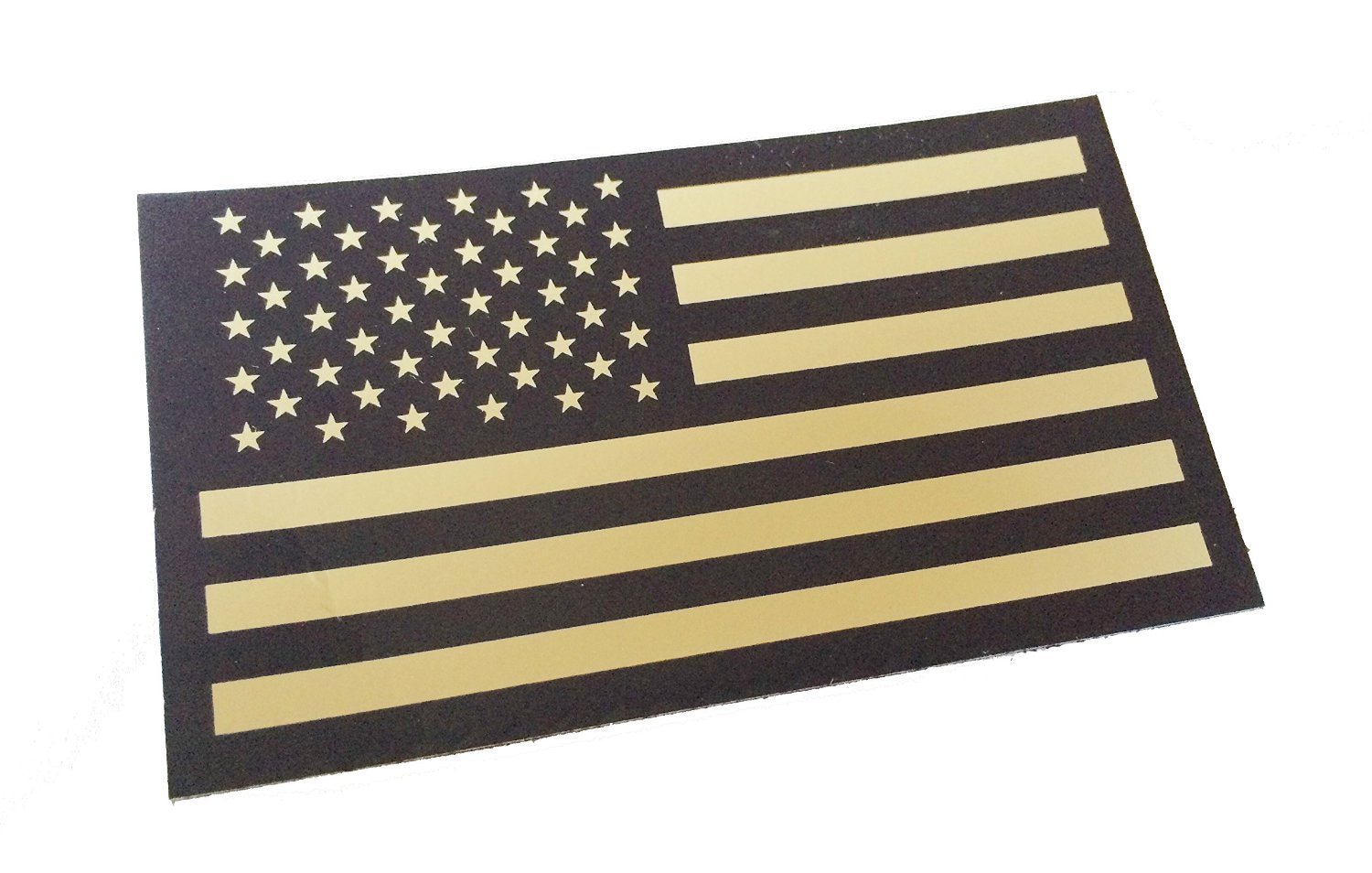 US Flag IR Infrared Military Patch - Black & Tan for Tactical Gear