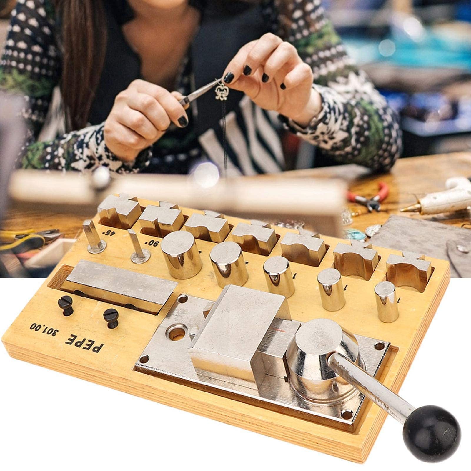 Professional Jewelry Ring Bending Machine - Multi-Functional Ring & Earring Bender Tool Set for Jewelry Making | Perfect for DIY Crafts, Jewelry Repair, and Small Business Production