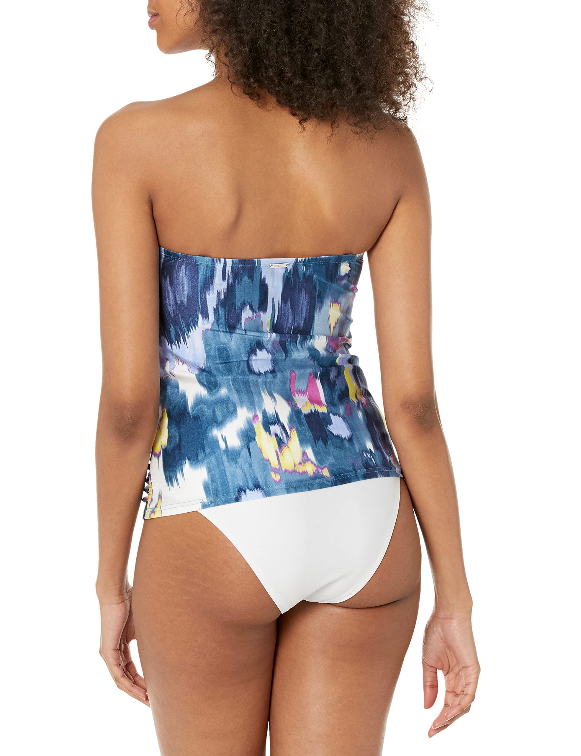 DKNY Women's Strapless Bikini Top - Comfortable Adjustable Swimwear for Beach, Pool & Vacation | Plus Size Options Available