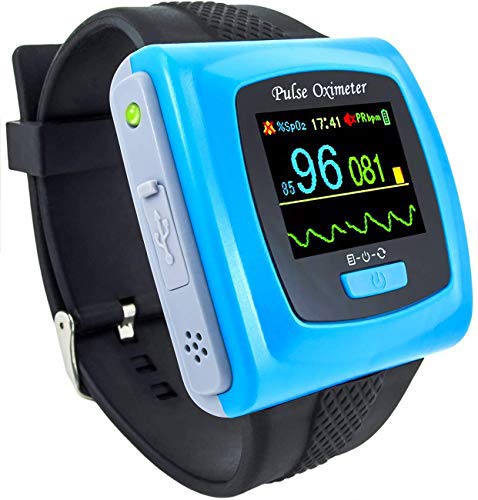 CONTEC CMS50F White Digital Pulse Oximeter - Accurate SPO2 & Heart Rate Monitor for Adults - Perfect for Home Use, Sports, and Health Monitoring