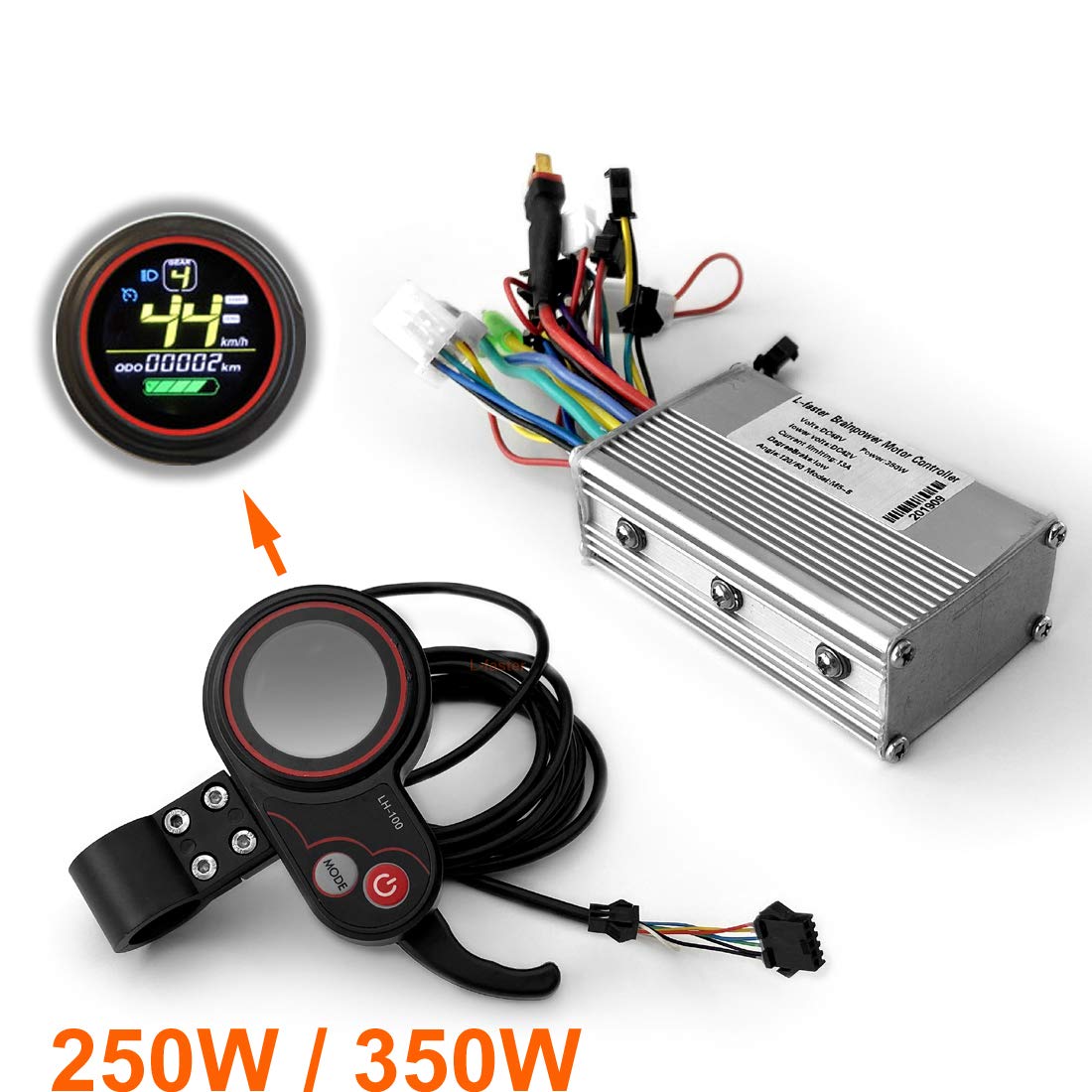 L-faster 250W/350W Electric Scooter with LCD Display, Thumb Throttle & Brushless Hub Motor - Perfect for Urban Commuting & Short Distance Travel