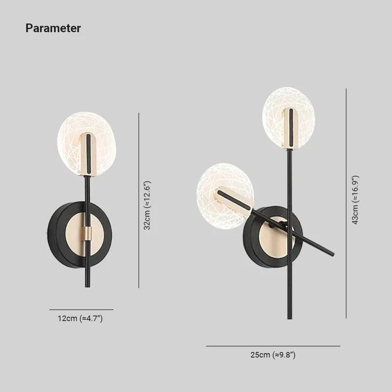 Modern Round LED Wall Light with Rotating Design - Perfect for Living Room, Bedroom, and Hallway Lighting