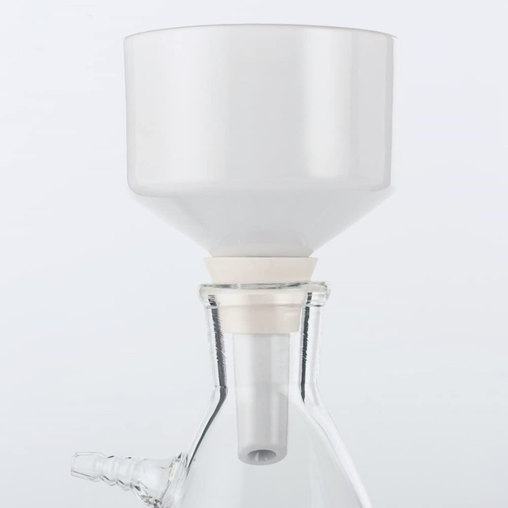 Premium 60mm Porcelain Buchner Funnel - Lab-Grade Filtration Equipment for Chemistry Experiments & Scientific Research | Ideal for Vacuum Filtration in Laboratories & Educational Settings