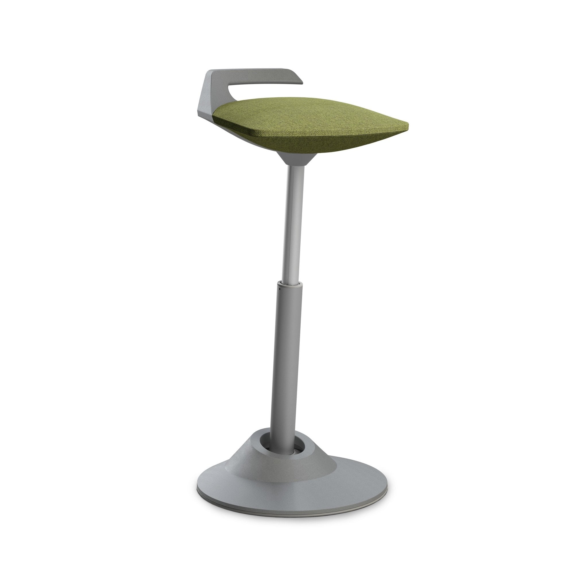 Aeris Muvman Grey Office Chair - Ergonomic Mesh Back Support & Adjustable Height for Home & Office Workspace Comfort