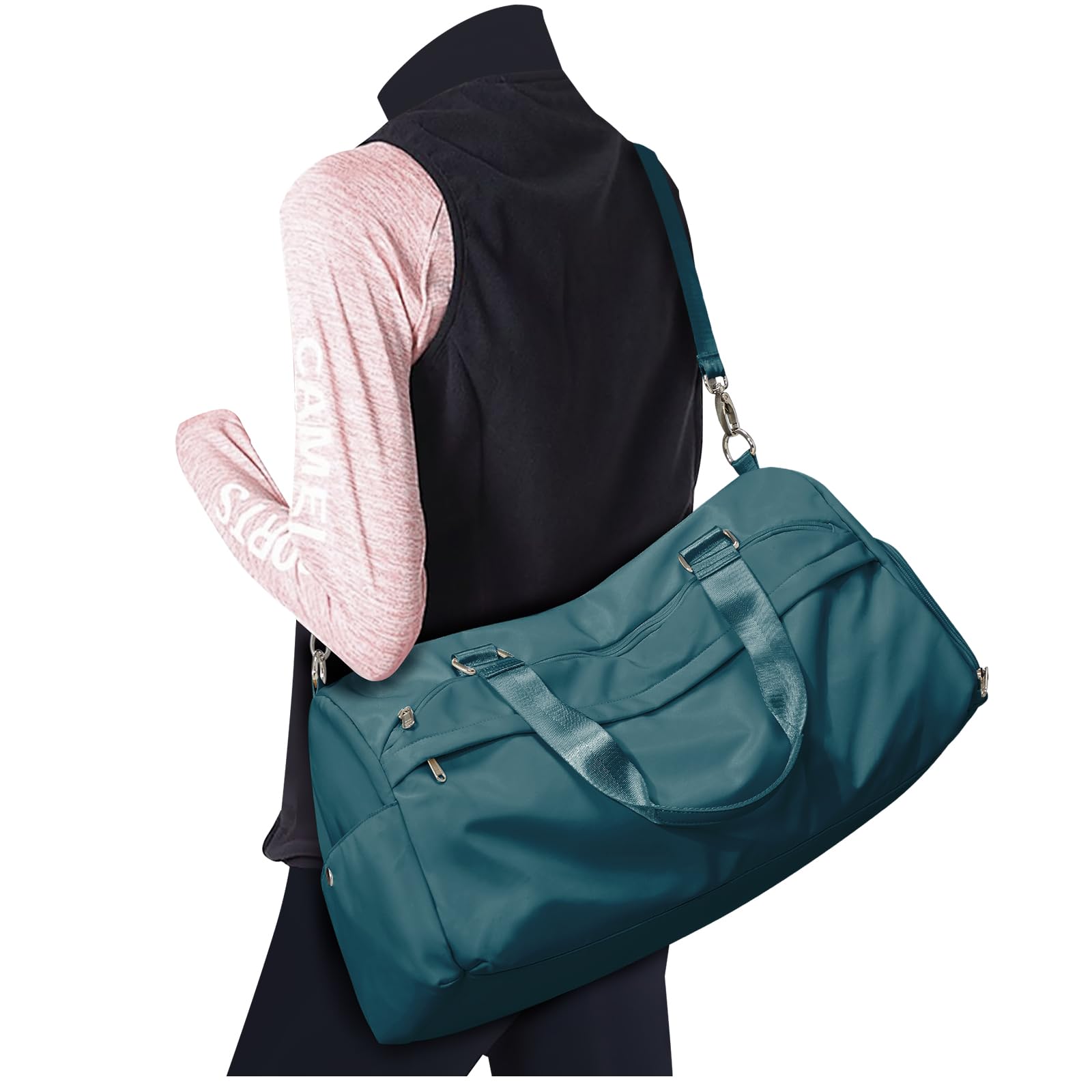 Best Gym Bag for Women & Men - Large Sport Duffle Bag with Ventilated Shoe Compartment, Water-Resistant Travel Shoulder Bag - Perfect for Workout, Travel & Carry-On Luggage