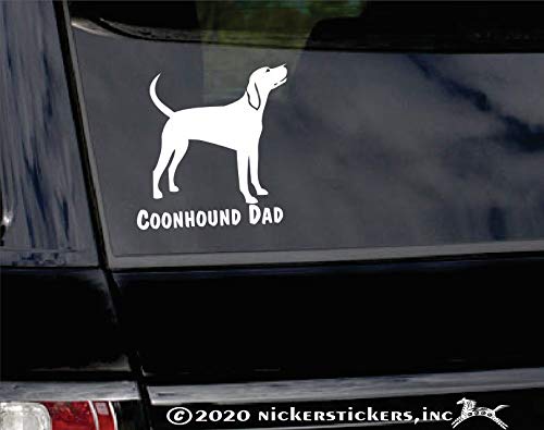 Redbone Coonhound Dad Vinyl Decal - Waterproof Sticker for Cars, Trucks, Laptops & Tablets | Perfect Gift for Dog Lovers & Hunting Enthusiasts | Great for Outdoor Adventures & Pet Decor