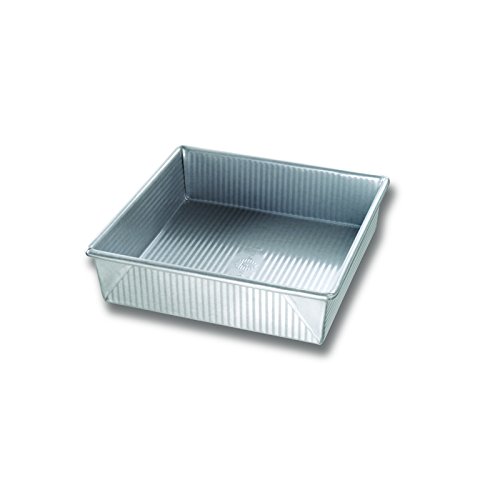 Kitchen Queen 9x9 Inch Nonstick Square Cake Pan - 12 Cup Capacity, Heavy Duty Steel Baking Pan (6-Pack) - Perfect for Brownies, Sheet Cakes & Cheesecakes