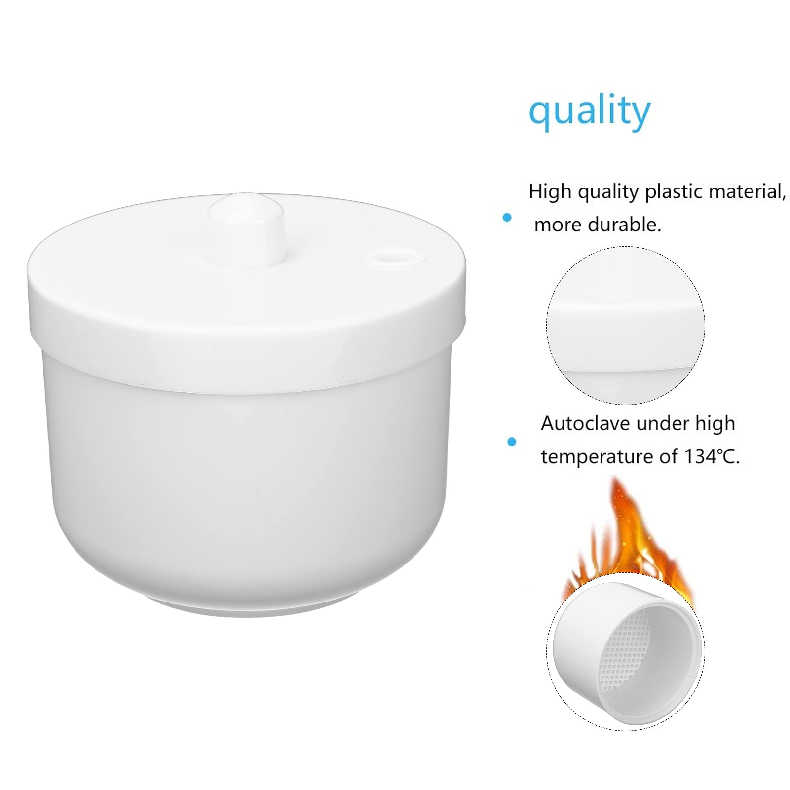 Portable Nail Art Cleaning & Sterilizing Box - Manicure Tools Organizer with UV Sterilization - White Nail Accessories Storage Container for Home & Salon Use