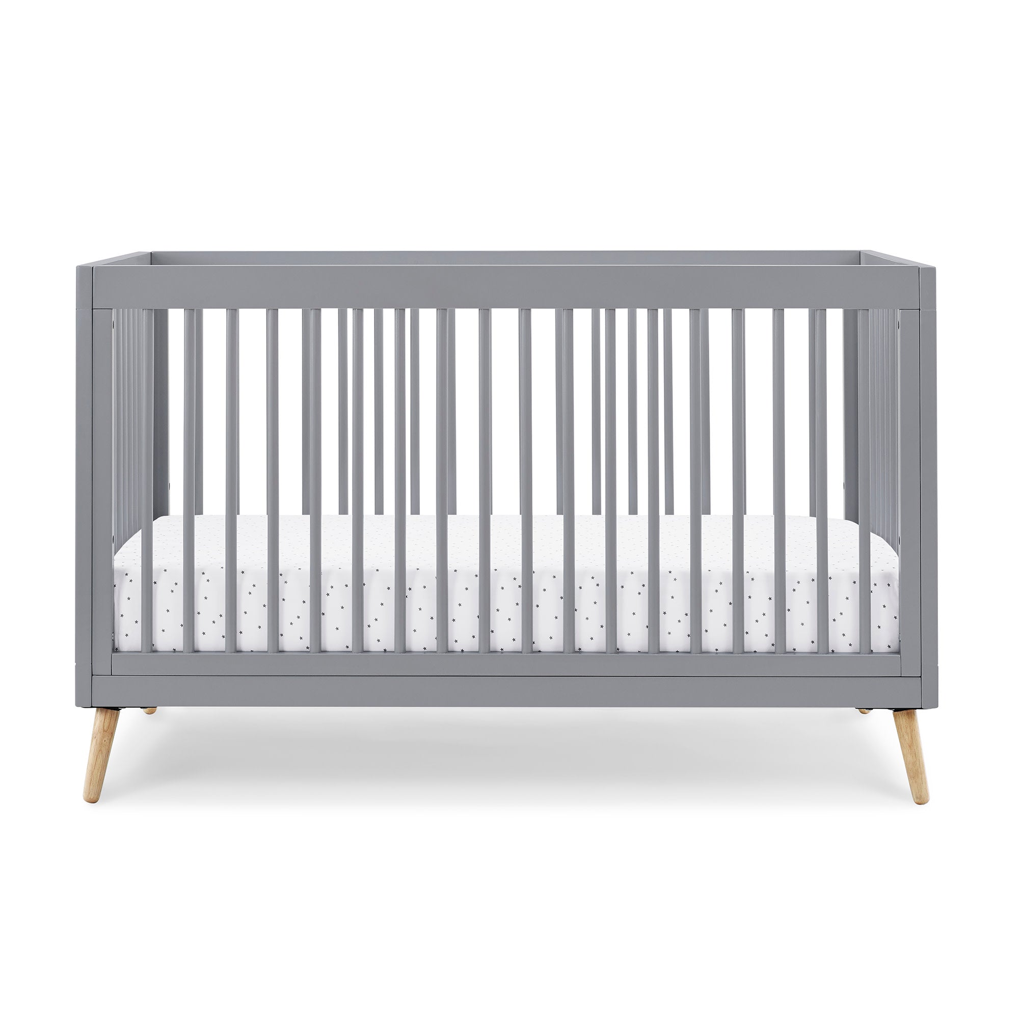Jordan 4-in-1 Convertible Baby Crib - White Nursery Furniture for Newborn to Toddler | Bedroom, Daycare & Nursery Essentials