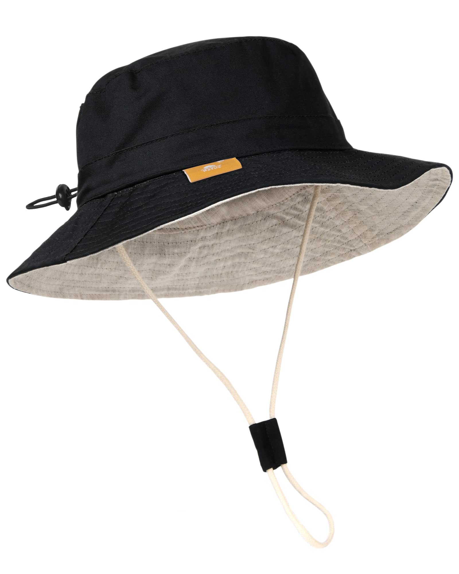 Baby Sun Hat for Boys & Girls - UPF 50+ UV Protection Summer Bucket Hat for Toddlers & Kids - Breathable Cotton Beach Hat for Outdoor Play, Pool, Park & Vacation