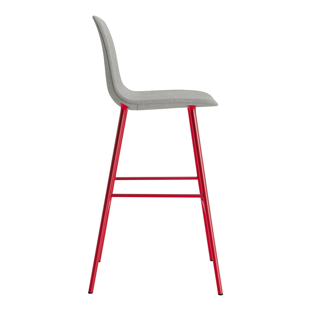 Form Bar Chair - Fully Upholstered Modern Bar Stool for Kitchen Island, Home Bar & Dining Counter - Comfortable Seating Solution