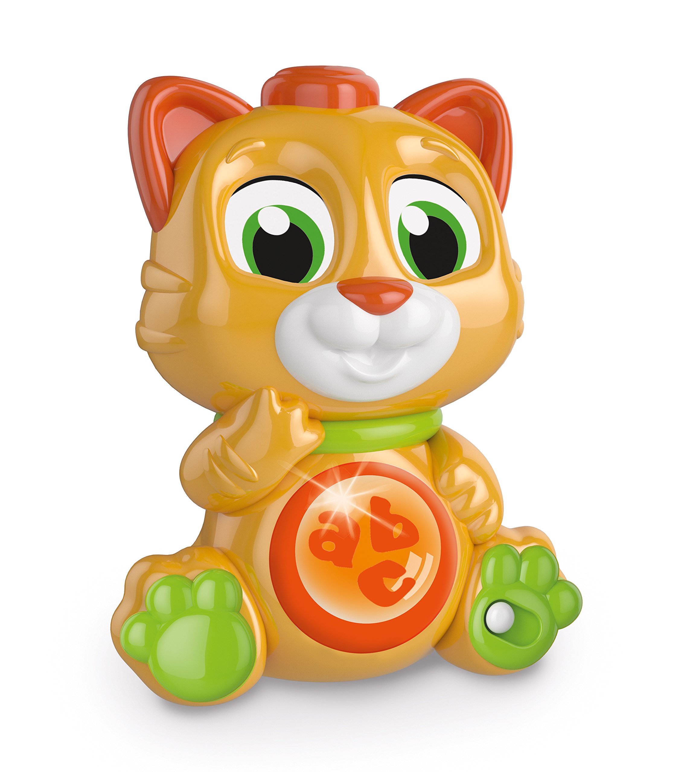 Clementoni Baby 17219 - Miao Miao Emotions & Cuddles Interactive Talking Electronic Game for Toddlers 10+ Months with Batteries Included - Italian Version | Early Learning Toy for Sensory Development & Parent-Child Bonding