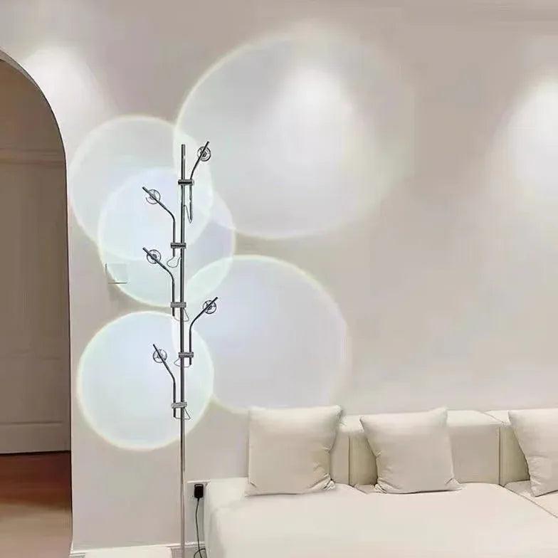Modern Slim Floor Lamp with Decorative Shadow Effect - Perfect for Living Room, Bedroom, and Office Lighting