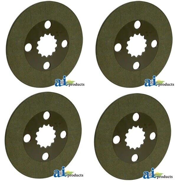4-Piece Brake Disc Set for Kubota BX1800 Series Tractor - Front or Rear Axle Replacement - Durable Performance for Farming, Landscaping & Heavy-Duty Use