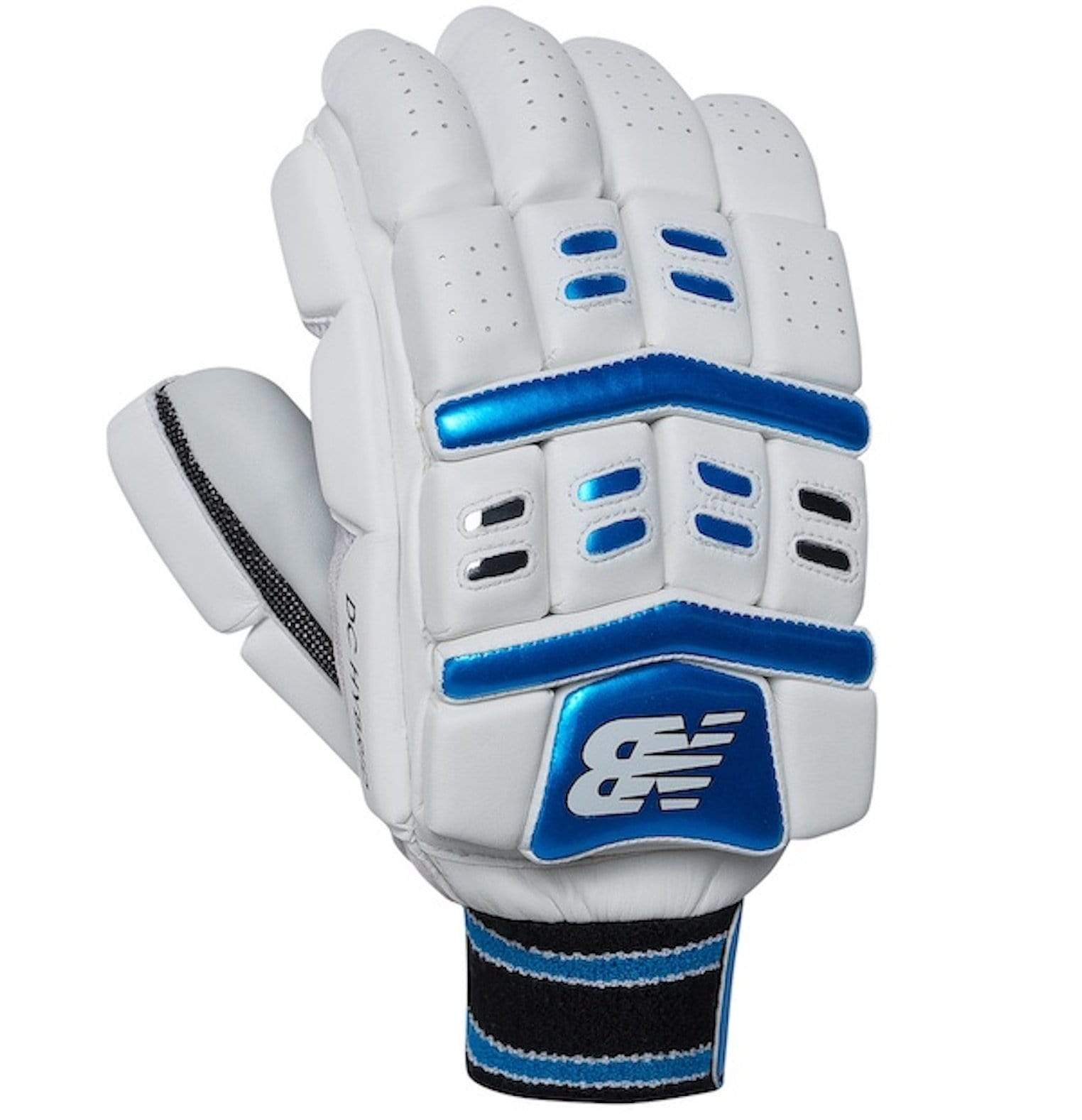 New Balance DC Hybrid Cricket Batting Gloves for Right-Handed Players - Lightweight & Durable for Practice & Matches