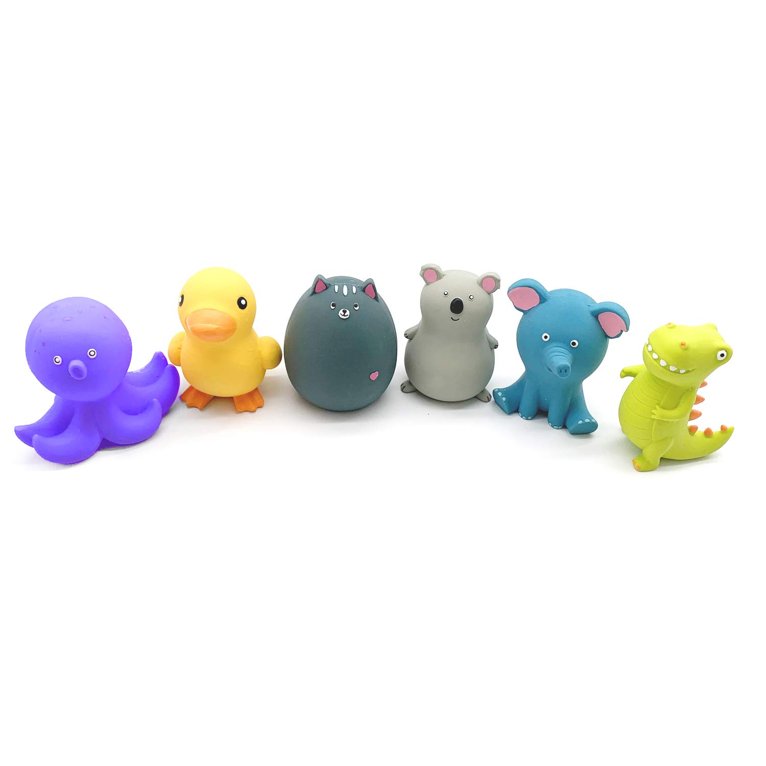 4 Inch Latex Dog Squeaky Toys - 6 Pack Soft Rubber Chew Toys for Small & Medium Dogs, Puppy Teething & Play - Durable Fetch Ball for Indoor/Outdoor Fun - Perfect for Training, Boredom Relief & Bonding Time