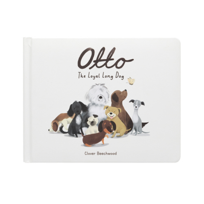 Jellycat Otto The Loyal Long Dog Book - Soft Plush Stuffed Animal Toy for Kids & Adults - Perfect for Cuddling, Gifting & Nursery Decor