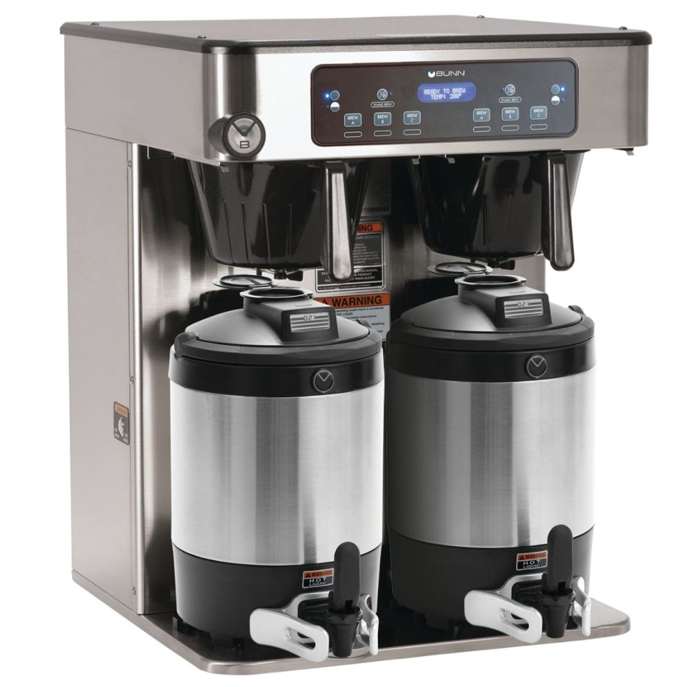 Bunn ICB Infusion Series Twin Coffee Brewer - Commercial Grade 120V/240V for Restaurants, Offices & Large Events - Fast Brewing & High Capacity Coffee Maker