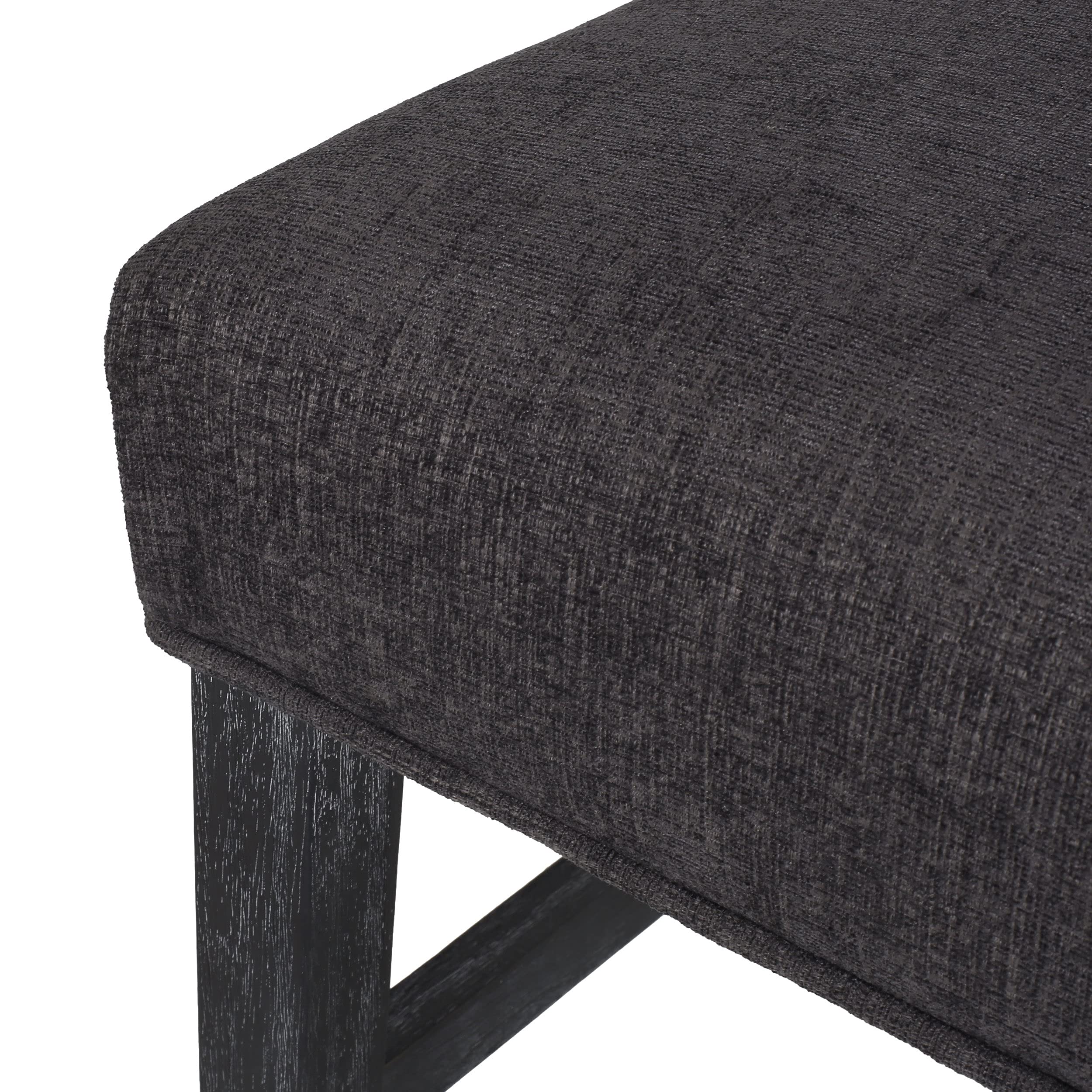 Christopher Knight Home Hyvonen Dining Chair - Modern Gray Upholstered Seat for Kitchen, Dining Room & Office - Comfortable & Stylish Furniture for Home Decor