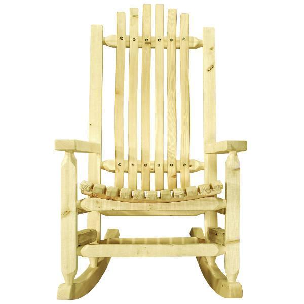 Homestead Adult Rocker Chair - Comfortable Wooden Rocking Chair for Living Room, Nursery & Porch - Perfect for Relaxing, Nursing & Reading