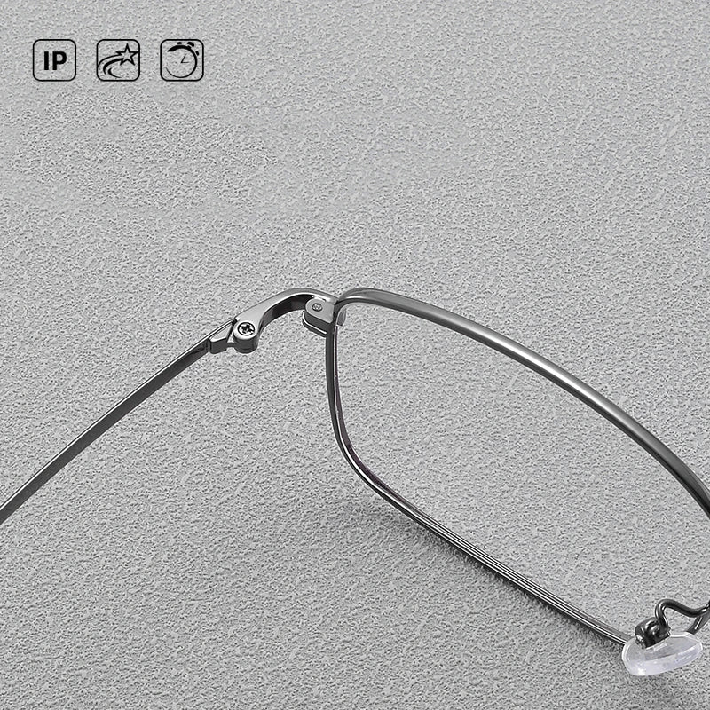 Bclear Unisex Full Rim Square Titanium Eyeglasses Frame 8013 - Lightweight & Durable Eyewear for Men & Women - Perfect for Reading, Work, and Everyday Fashion