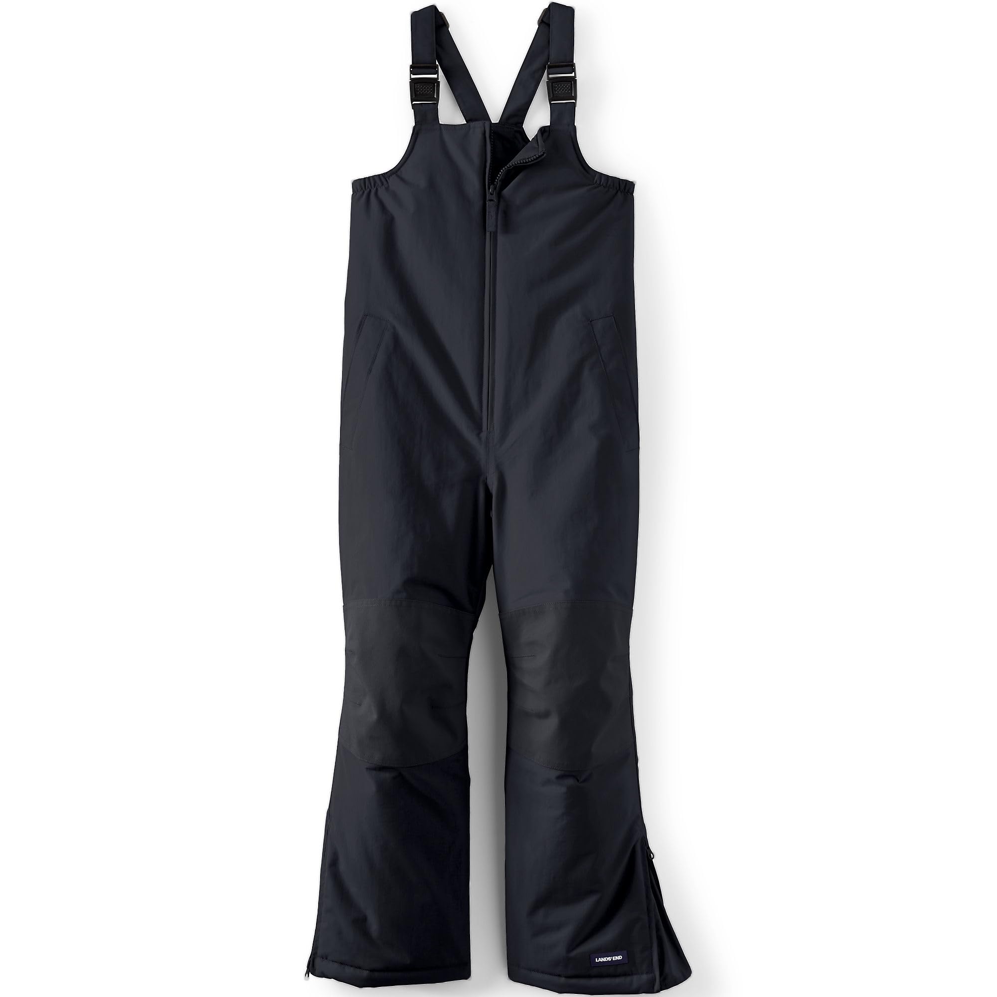 Lands' End Kids Waterproof Snow Bib Pants with Reinforced Knees - Warm Winter Snowsuit for Boys & Girls - Perfect for Skiing, Sledding & Outdoor Play