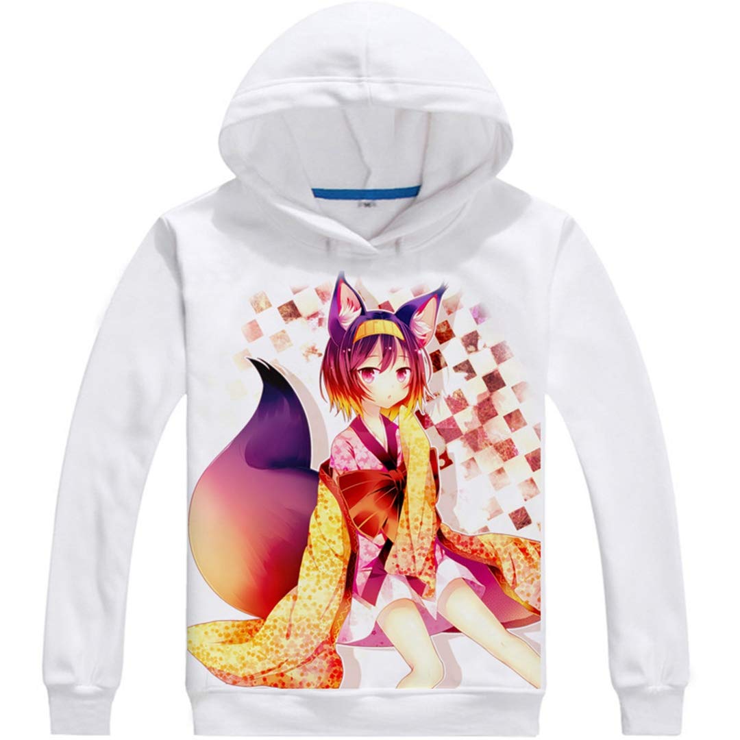 No Game No Life Anime Cosplay Jacket - Fleece Hooded Sweatshirt for Costume & Casual Wear | Perfect for Conventions, Cosplay Events & Everyday Fashion
