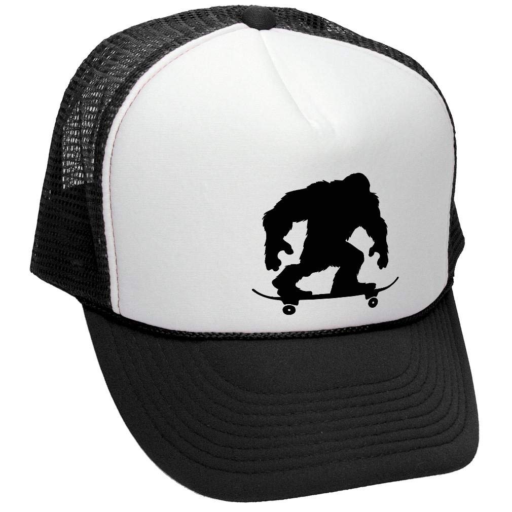 Goozler SKATESQUATCH Retro Trucker Hat - Vintage Style Adjustable Snapback Cap for Skaters, Outdoor Enthusiasts & Casual Wear