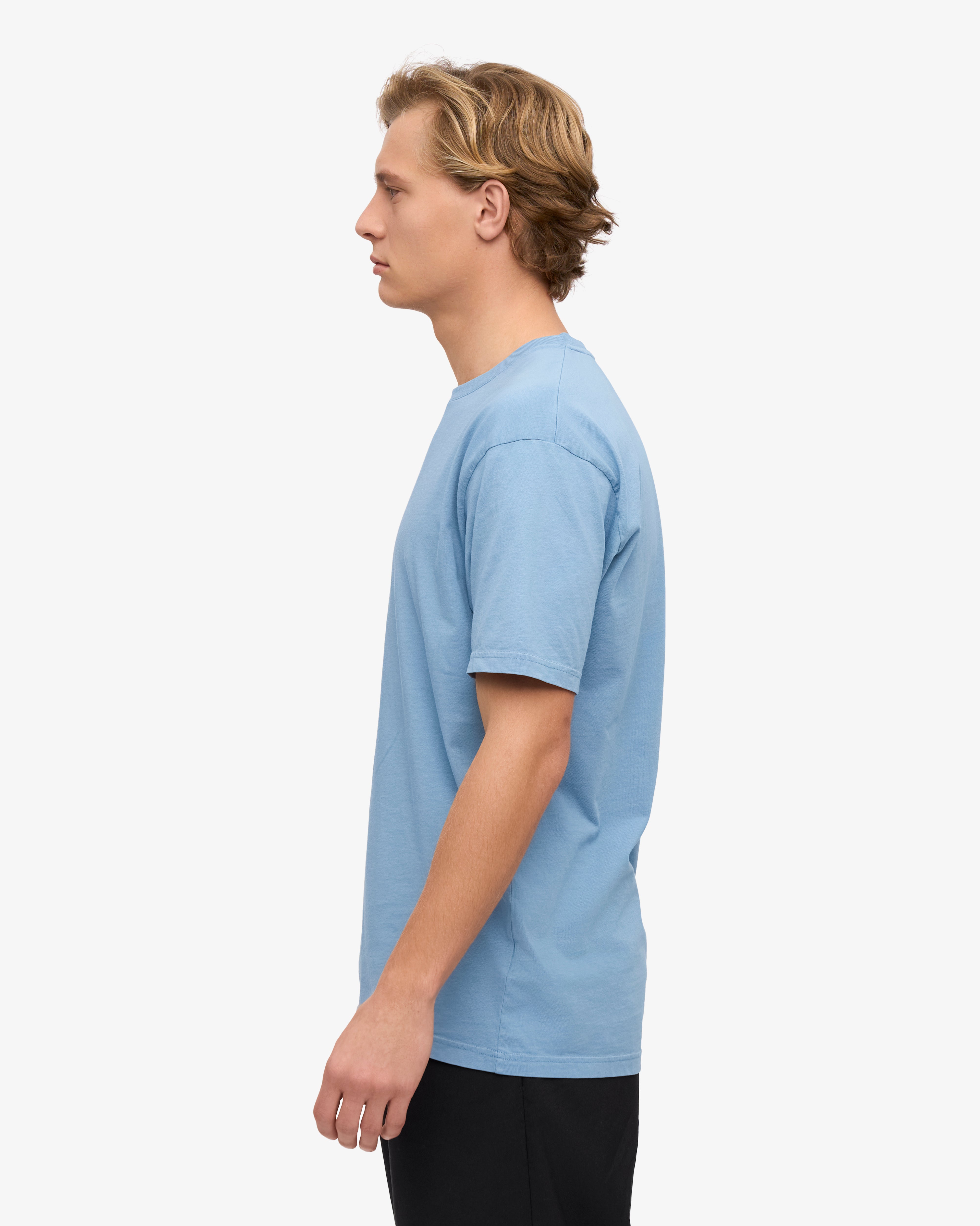 Classic Organic Cotton T-Shirt for Men & Women - Soft & Comfortable Seaside Blue Tee - Perfect for Casual Wear, Beach Outings & Everyday Comfort